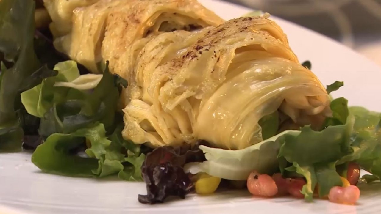 Job's Tears with Tofu Skin Rolls