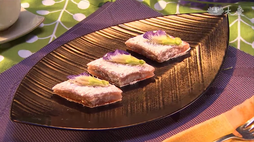 Lotus Root Cakes with Taro