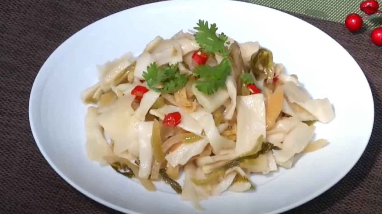 Pickled Bamboo Shoots with Chinese Mustard