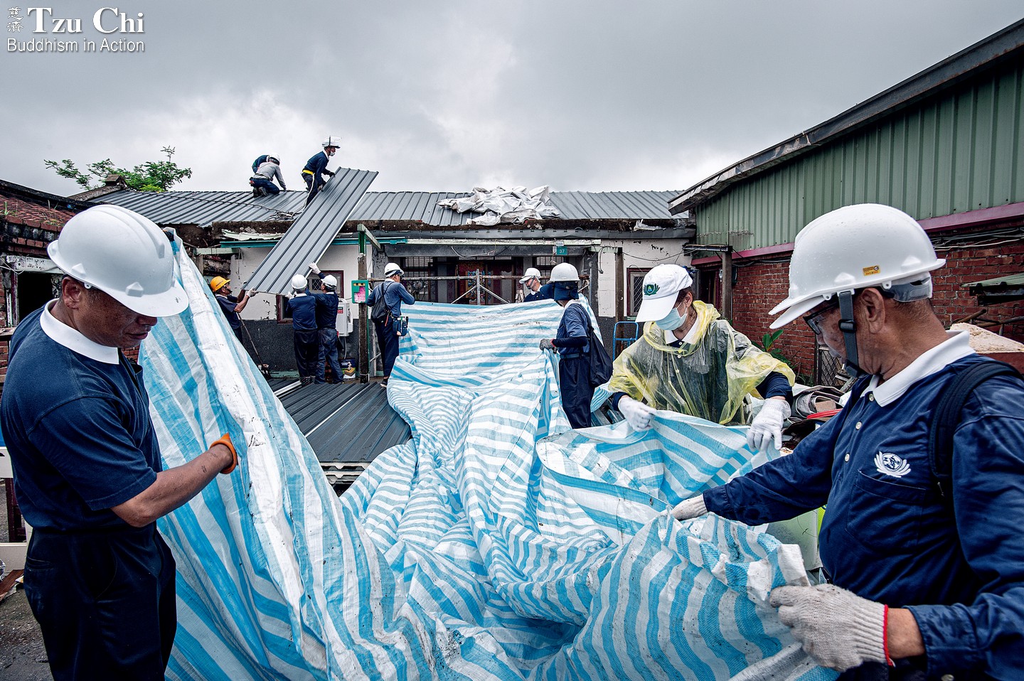 Over a Hundred Roofs Repaired After Typhoon Danas