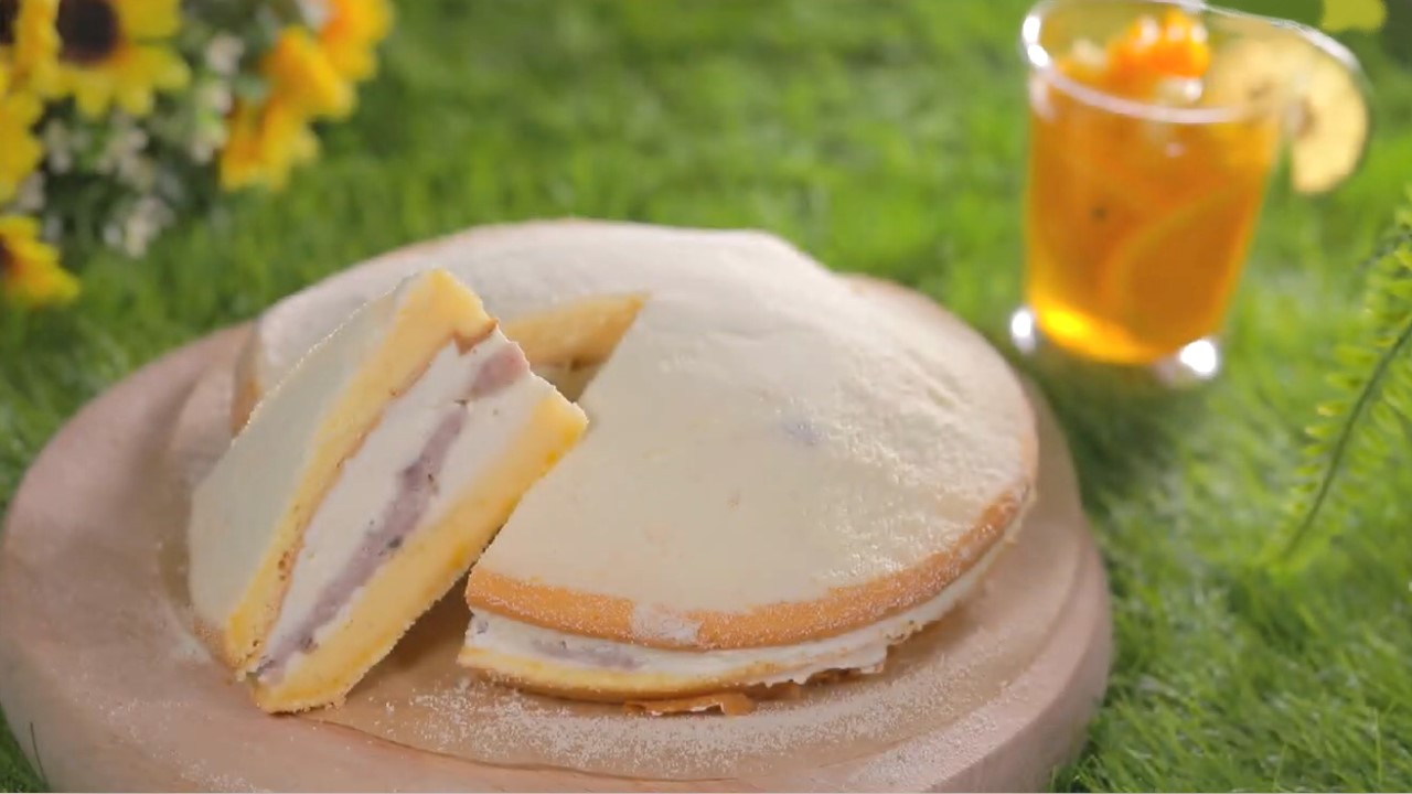 Taro Boston Cream Pie